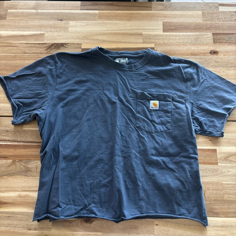 Carhartt Women's Blue Pocket Tee